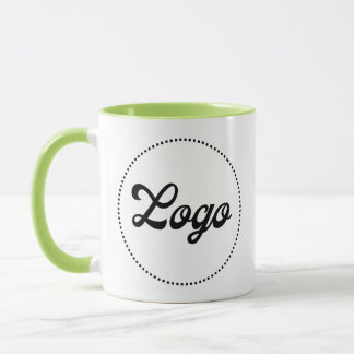 Taza con logotipo combinado LIMA VERDE promocional