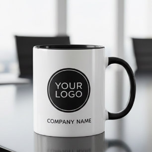 Taza con logotipo de empresa personalizado Negoc