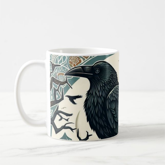 Taza con los cuervos de Odín (Izquierda)