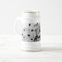 Taza con manchas de Meow adorable gato amante