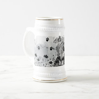 Taza con manchas de Meow adorable gato amante