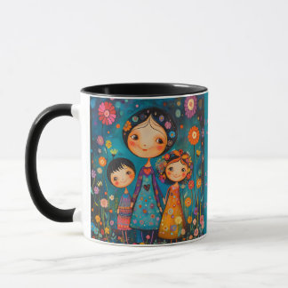 Taza con mensaje inspirador de maternidad