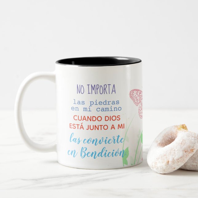 Taza con mensaje - No importa las piedras... (Con donut)