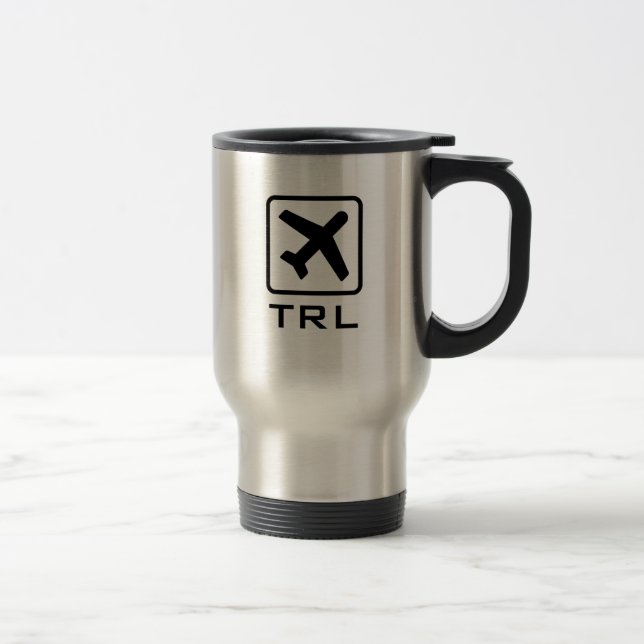 Taza con monograma de encargo del viaje del (Derecha)