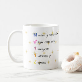 Taza con nombre de Maite personalizado