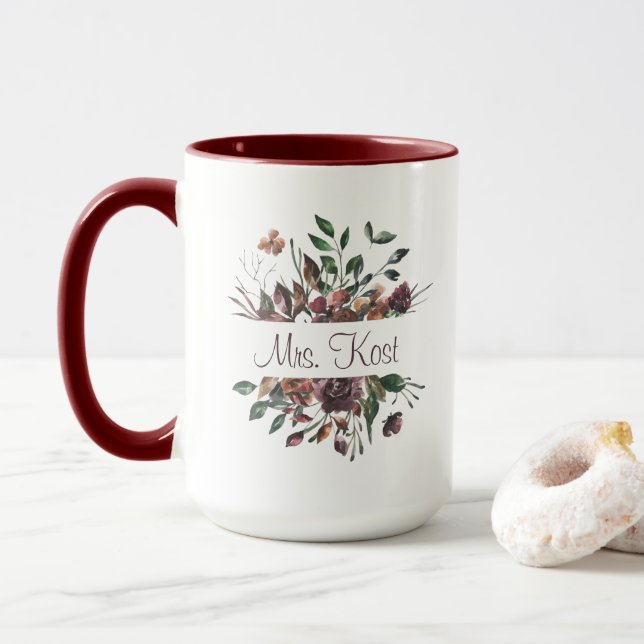 Taza con nombre personalizado (Con donut)