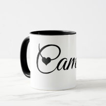 Taza con Nombre Personalizado Fuente de Letra Mini