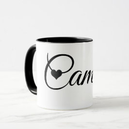 Taza con Nombre Personalizado Fuente de Letra Mini