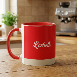 Taza con nombre personalizado: Taza de cerámica pe