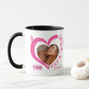 Taza con nombre y foto personalizable de corazón p
