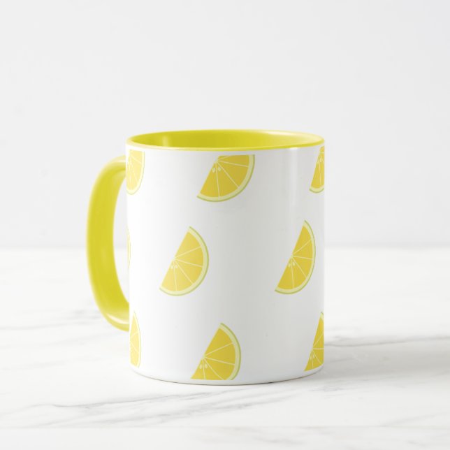 Taza con patrón de rodajas de limón (Anverso izquierdo)