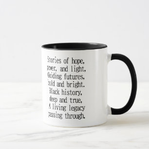 Taza con poema del Mes de la Historia Negra