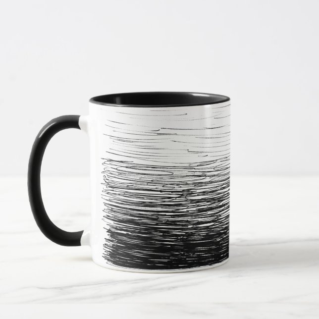 taza con rasguños graduales (Izquierda)
