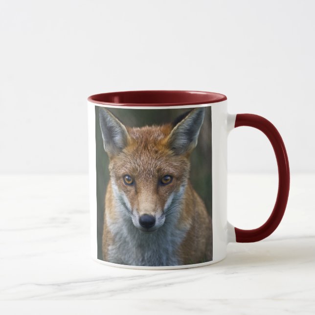 Taza con retrato de zorro rojo (Derecha)