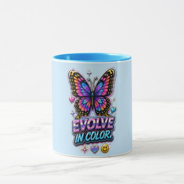 Taza con Salpicadura de Color Vibrante (Centro)