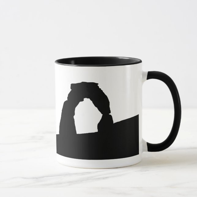 Taza con Silueta del Arco Delicado (Derecha)