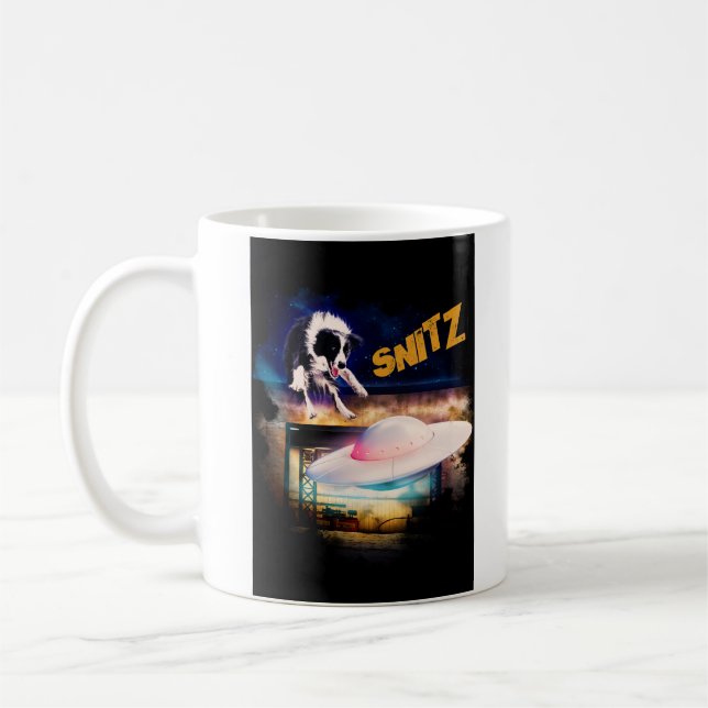 taza con Snitz de Bob's Saucer Repair (Izquierda)