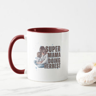 Taza con tipografía moderna de regalo para mamá ex