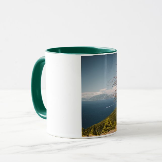 TAZA CON VISTAS A LA TIERRA GRIEGA (Anverso izquierdo)