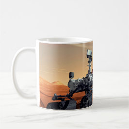 Taza Concepto artístico del rover Curiosity de Marte de