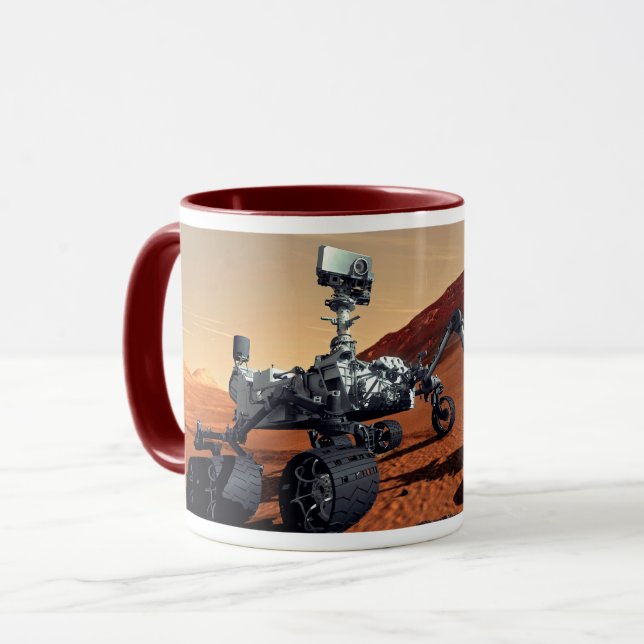 Taza Concepto artístico del rover de Marte Curiosity de (Anverso izquierdo)