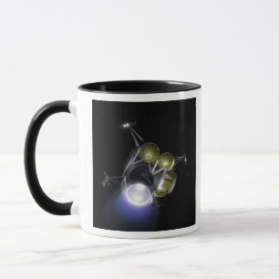 Taza Concepto de un equipo que arruina apagado