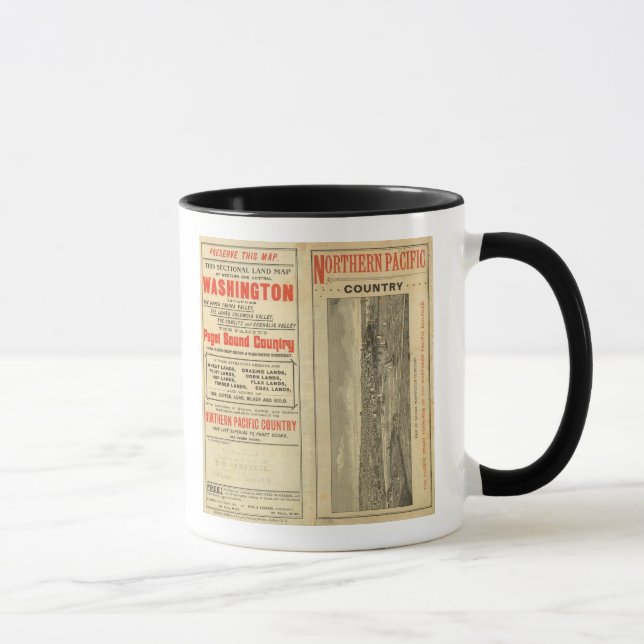 Taza Concesión de tierras a Washington y Oregón (Derecha)