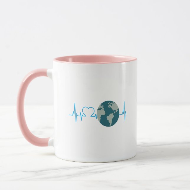 Taza Conciencia ambiental del Día de la Tierra del (Izquierda)
