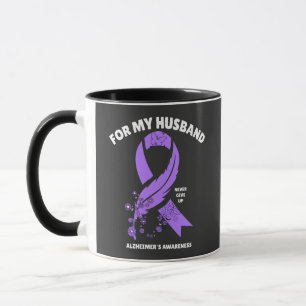 Taza Conciencia de Alzheimer - Por mi marido Mug