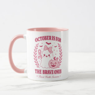 Taza Conciencia del Cáncer de Mama Octubre Halloween