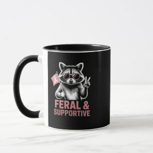 Taza Conciencia del cáncer de mama salvaje y solidario 
