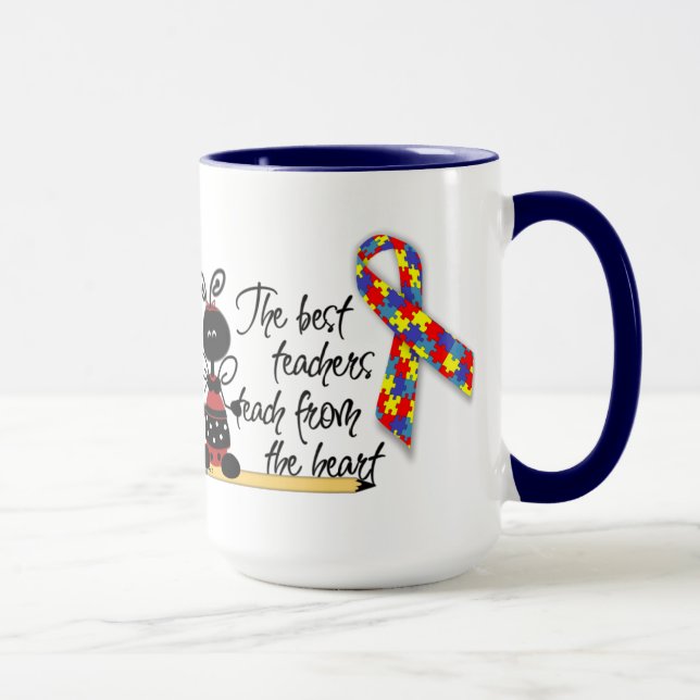 Taza Conciencia sobre el autismo 2 Mug (Derecha)