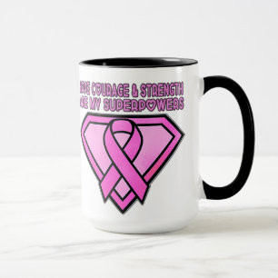 Taza Conciencia sobre el cáncer de mama Diamante Logoti
