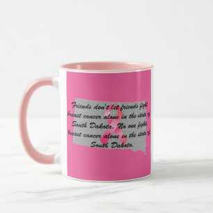 Taza Conciencia sobre el cáncer de mama en Dakota del S