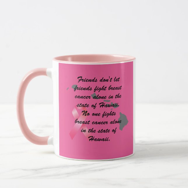 Taza Conciencia sobre el cáncer de mama en Hawái  (Izquierda)