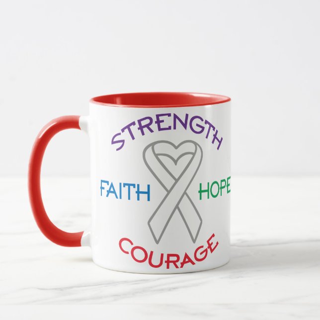 Taza Conciencia sobre el cáncer de pulmón (Izquierda)