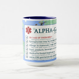 Taza Conciencia sobre el síndrome alfa-gal (15 oz)