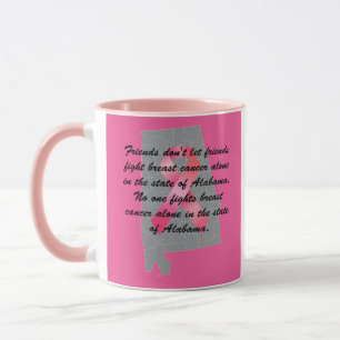 Taza Concienciación sobre el cáncer de mama en Alabama 