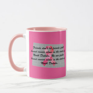 Taza Concienciación sobre el cáncer de mama en Dakota d