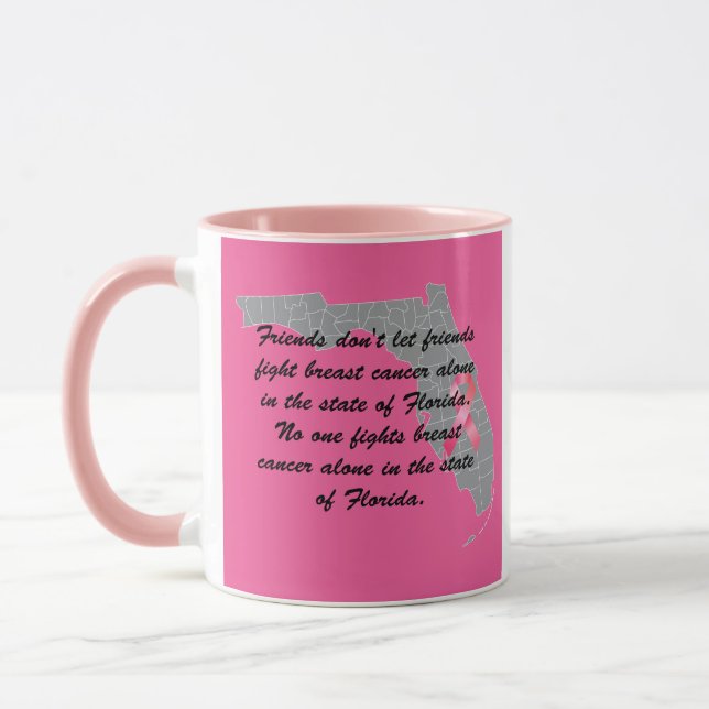 Taza Concienciación sobre el cáncer de mama en Florida  (Izquierda)