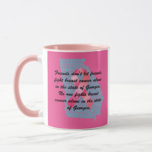 Taza Concienciación sobre el cáncer de mama en Georgia