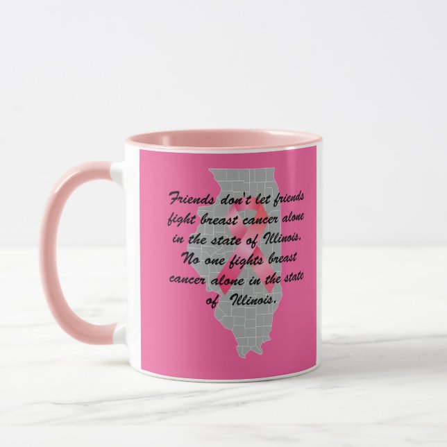 Taza Concienciación sobre el cáncer de mama en Illinois (Izquierda)