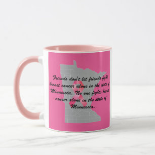 Taza Concienciación sobre el cáncer de mama en Minnesot