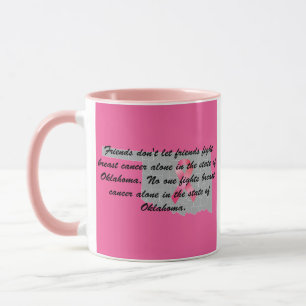 Taza Concienciación sobre el cáncer de mama en Oklahoma