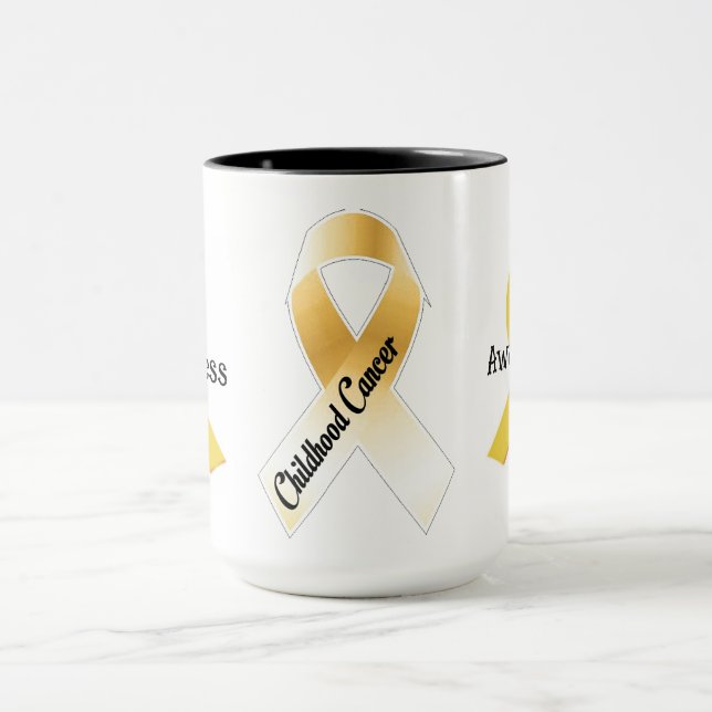 Taza Concienciación sobre el cáncer infantil (Centro)