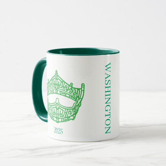 Taza Concurso de Estados Unidos Corona el nombre person (Anverso izquierdo)