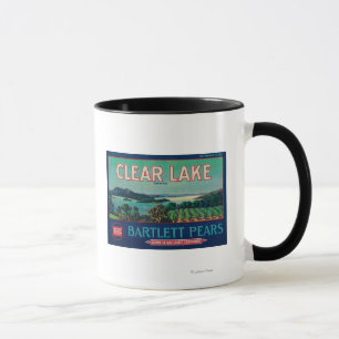 Taza Condado claro de LabelLake del cajón de la pera