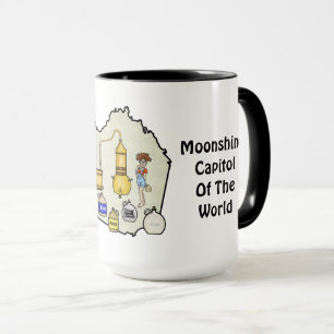 Taza Condado de Franklin, VA Moonshine Capitol Mug
