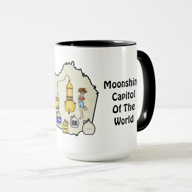 Taza Condado de Franklin, VA Moonshine Capitol Mug (Anverso derecho)