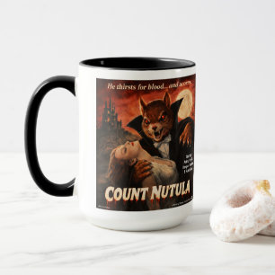 Taza Conde Nutula Parodia Retro de Película